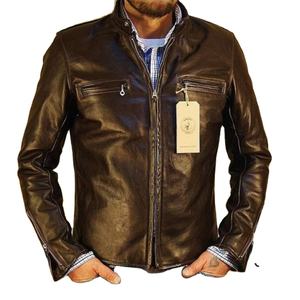 Chaqueta de Piloto de Cuero y Lona Impermeable y Transpirable de Primera Calidad, Unisex, con Logotipo Frontal, Hecha en India, para Deportes de Invierno al Aire Libre, Resistente al Viento - Product Image 1
