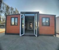 Maison préfabriquée solaire pliable, 2 à 3 chambres, maison portable pliable, cabane extensible de 40 pieds, maison conteneur pour hôtel