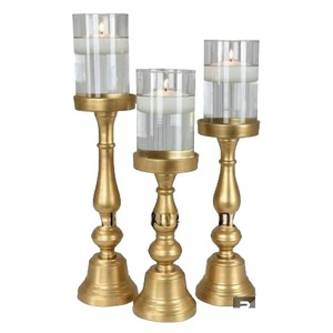 Elegante nuevo soporte de vela de Navidad de aluminio superventas antideslizante centro de mesa decorativo portavelas votivo - Product Image 4