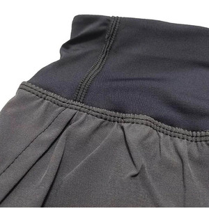 Pantalones cortos de yoga transpirables de cintura alta para mujer Venta al por mayor Pantalones cortos de entrenamiento de gimnasio sin costuras de cintura media Diseño de patrón sólido - Product Image 4