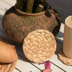 Dining Natural Water Hyacinth Table <b>Placemat</b> Home Kitchen Dinner Decoration <b>Placemats</b> and Pads Plate Chargers - Product Image 4