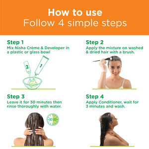 Nisha 100% gris couverture longue durée couleur de cheveux blond doré 20g + 20ml pochette permanente crème couleur de cheveux pour les femmes - Product Image 3