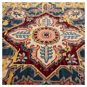 Handmade Bungalow Rose high Oriental Orange/Pink/Blue Area Rug Commercial embroidered Bedroom Knotted Persian for living room - Product Image 4