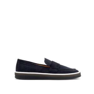 Mocassins en daim Valentino Sail en bleu sable - Product Image 1