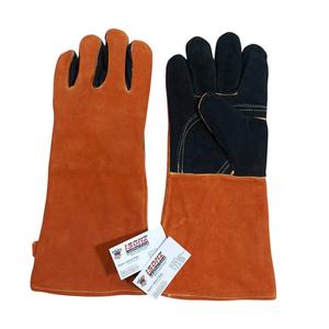 Guantes de Barbacoa ISONZ, Guantes de Trabajo para Chimeneas, Guantes de Soldadura de Cuero, Protección Contra Altas Temperaturas, Forro Suave Sin Silicona de 14 Pulgadas - Product Image 4
