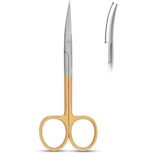 Ciseaux à iris en acier inoxydable, instruments chirurgicaux, cisailles à iris - Product Image 1