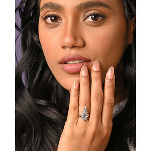 Anillos de Plata de Ley 925 de Primera Calidad para Mujer, Corte Marquesa, con Incrustaciones de Diamantes, Chapados en Rodio, Joyería para Hombre - Product Image 3