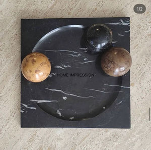 Cendrier en marbre d'aspect attrayant et luxueux forme carrée cendrier fait à la main fini personnalisé Offre Spéciale Pot de cendres de luxe de table - Product Image 2