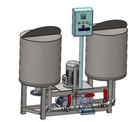 Mélangeur industriel automatique DEMSA pour pâte à galettes, capacité 500 kg/h, 380 V, garantie 2 ans, certifié CE commercial