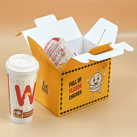 Boîtes à emporter personnalisées de qualité alimentaire pour frites, popcorn, poulet grillé et ailes de poulet frites