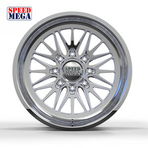 Jantes en alliage forgé personnalisées Monoblock Bright Silver 20x12J 22/24/26/28 pouces 8x180 Deep Dish pour GMC Sierra 1500 2500 3500 - Product Image 4