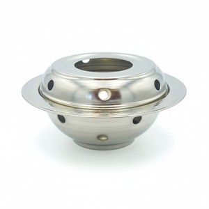 Calentador de Tetera de Metal Cromado con Tapa - Product Image 2
