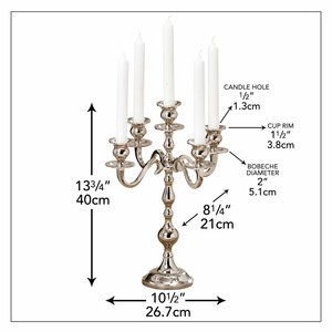 Custom Nickle Plated 5 Arms Candelabra for Wedding Centerpieces Hot Sale New Handmade <b>Candle</b> Holder for Sale in Wholesale Price - Product Image 3