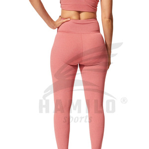 Legging de fitness taille haute personnalisé pour femmes pantalon de yoga respirant avec fermeture à la taille élastique - Product Image 3