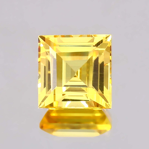 Menos de 10 Mejor atractivo Mejor calidad 7 Crt Cuadrado Color amarillo claro Zafiro Piedra preciosa suelta + Regalo gratis incluido - Product Image 3