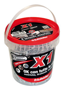 Tassello Universale X1 Evo con Vite in Scatola 200 Pezzi Mm. 6x30 - Product Image 1