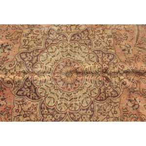 พรมวินเทจขนาด 9.6x13.4 ฟุต พรมตุรกีขนาดใหญ่ พรมลายสัตว์สีน้ำตาล - Product Image 5