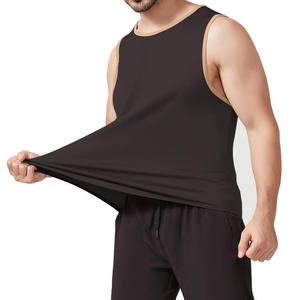 Camisetas sin mangas informales con logotipo personalizado para hombre, ropa deportiva holgada para correr, entrenamiento, venta al por mayor, 2024 - Product Image 5