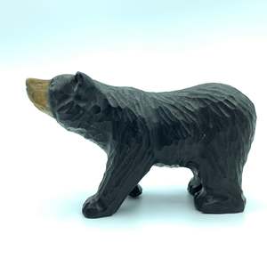 YEEYAYA intagliato a mano 5 \ "scultura in legno statua per la decorazione della casa regalo di natale animali selvatici figurina per le decorazioni della stanza - Product Image 3