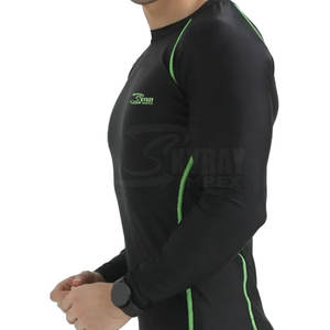 Camisas de compresión de hombre de manga larga de color sólido logotipo personalizado nuevo estilo camisas de compresión de hombre - Product Image 3