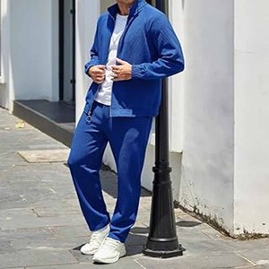 Survêtement de sport pour hommes Survêtement à rayures en polyester Survêtement pour hommes Joggers d'hiver à fermeture éclair complète téléchargés par Dress Sports - Product Image 6
