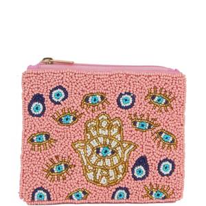 Classic Beaded Coin Purse Pearl and Diamond Beaded <b>Make</b> <b>up</b> <b>Bag</b> Wedding or Party Gift for Her - Product Image 3