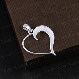 Colgante de Plata de Ley 925 de la Mejor Calidad, Chapado en Oro de 22K, con Bisel en Forma de Corazón de 20mm, Semimontado para Resina o Cenizas - Product Image 6
