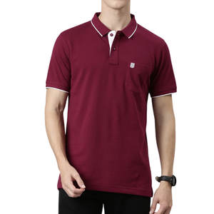 Polo classique pour homme Smart Double Piqué Polo Half Sleeve Authentic Fit T-Shirt - Product Image 2
