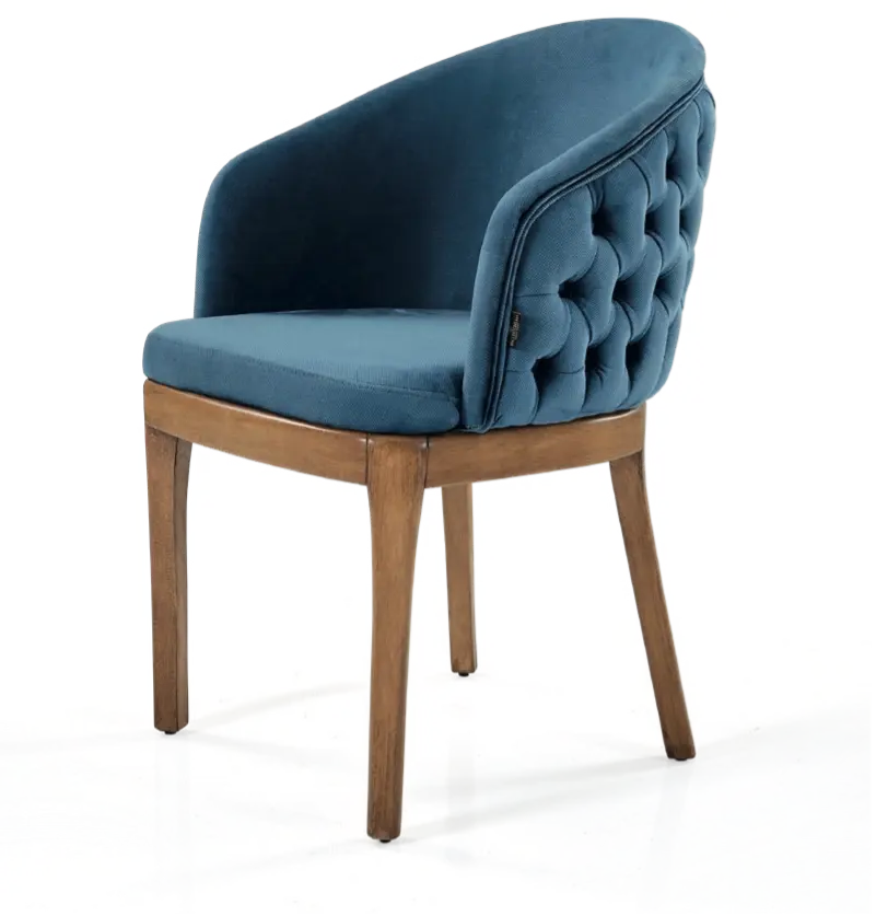 Toptan Gijon restoran cafe otel doğal ahşap kumaş tarzı lüks tasarım sandalye