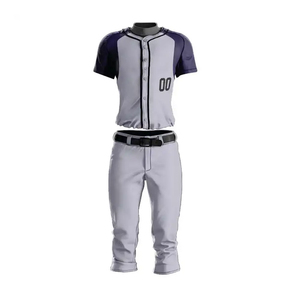 Conception haut de gamme logo personnalisé poids léger uniforme de baseball taille personnalisée prix pas cher uniforme de baseball pour les hommes - Product Image 1