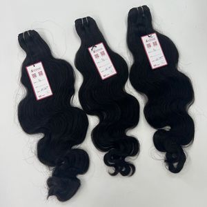 Offre Spéciale 100% vendeurs de cheveux brésiliens alignés sur les cuticules vierges grands paquets de cheveux naturels ondulés doux et doux cheveux vierges - Product Image 2