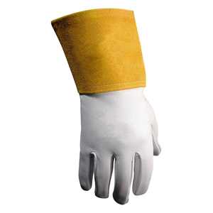 Guantes de cuero de vaca con diseño OEM de la mejor calidad para soldar con forro de algodón de uso general - Product Image 2