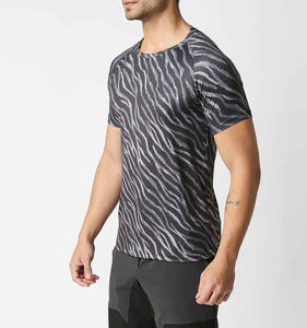 T-Shirt Sublimation T-Shirts Causal Wear OEM Gym Wear Sublimation Printing t-Shirt Impression personnalisée Summer Beach - Product Image 5