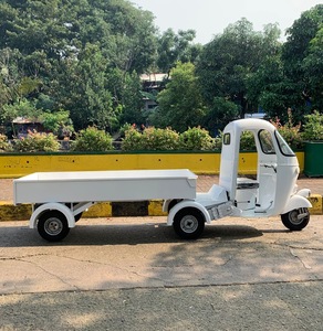 <b>White</b> Electric <b>Cargo</b> Tricycle Three Wheel Light Duty Delivery Vehicle Utility Transport Commercial Use 60V - Product Image 5