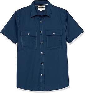 เสื้อเชิ้ตแขนสั้นมีกระเป๋าสำหรับผู้ชายเสื้อทรงพอดีตัวมาตรฐานคุณภาพสูง - Product Image 2