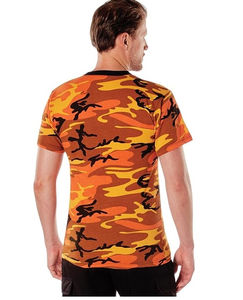 T-shirts en coton uni pour hommes à impression personnalisée, manches courtes, respirants, à séchage rapide, pour l'extérieur, camouflage, randonnée, chasse - Product Image 3