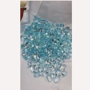 200 pièces de pierres précieuses naturelles en aquamarine facettées, forme baguette et cœur, 6x4 et 7x5 mm, 145 carats, lot Iroc Sales par Baruj Gemstones, 435 $ US, tout compris - Product Image 1