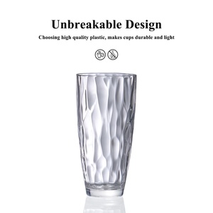 [Holar] Taiwán hizo vaso alto de onda transparente irrompible de plástico de 23 onzas para fiesta en interiores y exteriores - Product Image 4