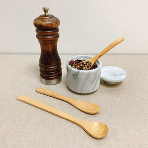 [Holar] grande cuillère ronde en bambou de service de salade réutilisable écologique de qualité supérieure de Taiwan - Product Image 5