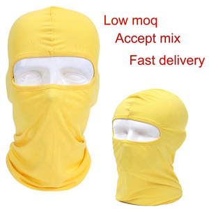 Pasamontañas de Poliéster de Color Sólido al por Mayor, Pasamontañas Completo para Motociclismo y Esquí al Aire Libre - Product Image 3