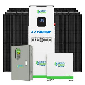 Generador Solar Apilable Natures Generator de 10KW, Kit con 8 Paneles Solares Rígidos de 410W, Interruptor de Transferencia Automática de 50A, Batería Solar - Product Image 1