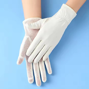 Gants d'été pour femmes anti-UV et anti-choc, en coton/polyester/spandex, style sergé, avec poignet élastique et compatibles écran tactile - Product Image 6