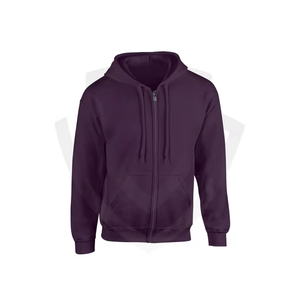 Sudaderas con Capucha de Algodón Tejido Personalizadas para Hombre de Otoño, Impresión Digital DIY, Logotipo Frontal, Servicio OEM, Patrón Sólido, Cuello con Capucha, Anti-Pilling - Product Image 1
