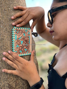 Nuevo pelo marrón hecho a mano Real en piel oculta monederos de cambio de moneda de cuero lindo pequeño rectángulo forma moneda tarjeta cremallera casos - Product Image 6