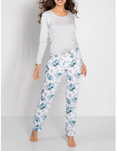 Venta caliente Ropa de mujer Diseño personalizado Logo Imprimir Casual Conjunto de dos piezas Cuello redondo Manga corta Top y pantalones Trajes - Product Image 3