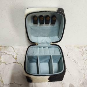 Popular Western Hair On 100% Material de cuero genuino Estuche de joyería Ocultar joyería Bolsa de cosméticos Organizador de fácil almacenamiento Estuche de moda - Product Image 4