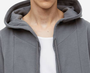 Personnalisé Long Full Zip Up Hoodies Poids Lourd Meilleure Vente de Sweat à Capuche pour Hommes Logo Personnalisé Vente en Gros - Product Image 1