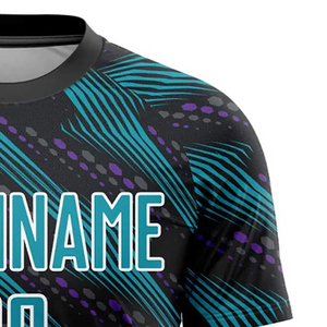 Camisetas de Fútbol Personalizadas para Hombre, Sublimadas, Ligeras, Antibacterianas, Transpirables, Estilo Argentina Mundial, Manga Corta - Product Image 3