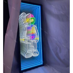 Oneindig Hoë Kwaliteit Neon 3D Optiese Illusie LED Dans Vloer Magis Dekoratiewe Oneindigheid Spieël 3D Oneindigheid Illusie - Product Image 3