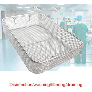 Panier de stérilisation de grillage d'acier inoxydable pour le plateau médical d'autoclave - Product Image 6